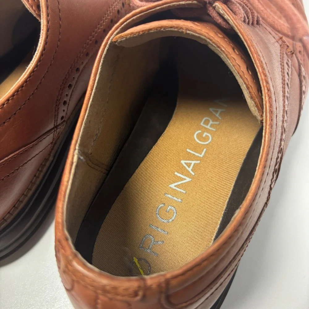 Cole Haan Original Grand Mens 11M Wingtip Oxford  Brown Leather C26472‎